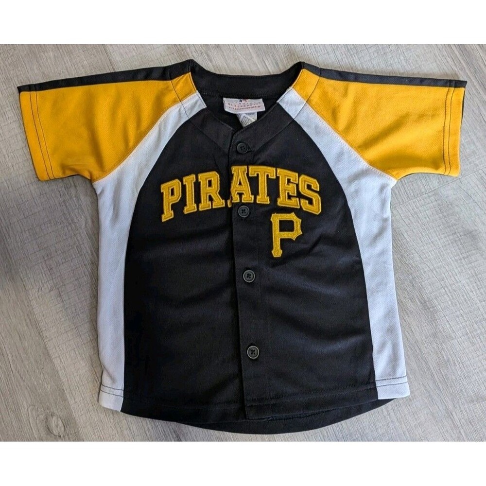 Pittsburgh Pirates MLB Jersey Button Up Toddler Boys Sz 2T w/ Tags